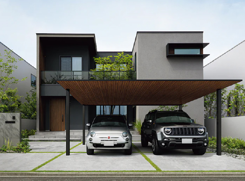 ノイズを抑えたフラットデザインで住宅外観を美しく整える