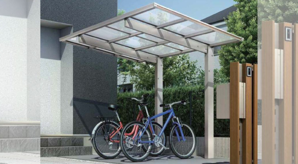 家族の暮らしを変えるスタイリッシュな駐輪場